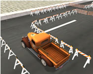 Warehouse truck parking kamionos HTML5 jtk