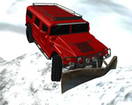Winter snow plow jeep driving kamionos HTML5 jtk